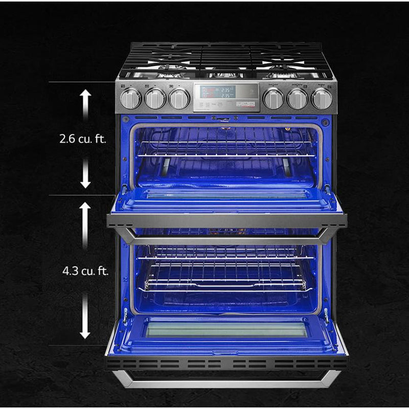 LG SIGNATURE 30-inch Slide-In Gas Range with ProBake Convection® LUTG4519SN IMAGE 3