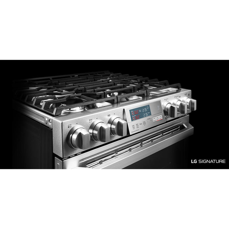 LG SIGNATURE 30-inch Slide-In Gas Range with ProBake Convection® LUTG4519SN IMAGE 6