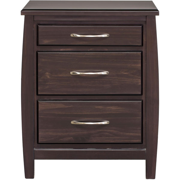 Mako Wood Furniture Tofino 3-Drawer Nightstand 5400-65 IMAGE 1