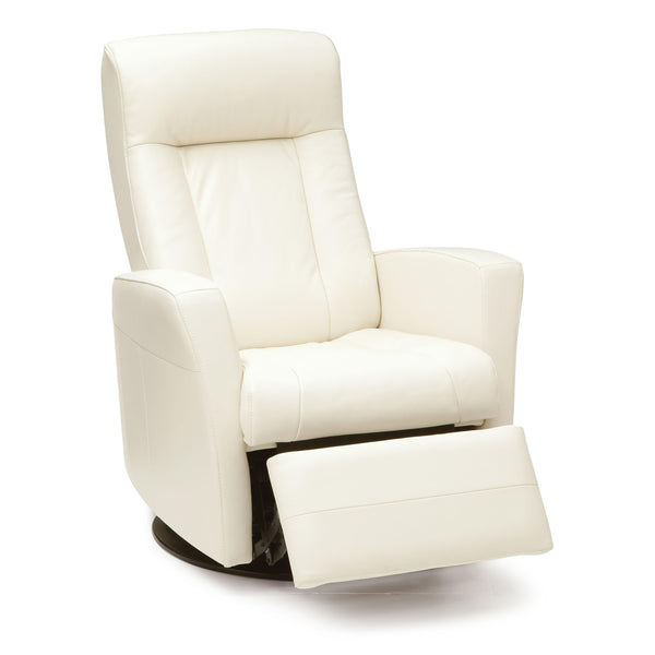 Palliser Banff Leather Swivel, Glider Recliner 42200-38-BROADWAY-ALABASTER IMAGE 1