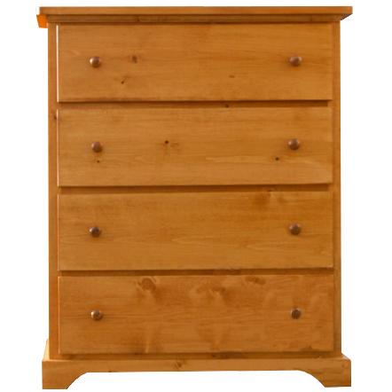 Mako Wood Furniture Polo 4-Drawer Chest 800-30-38-D4 IMAGE 1