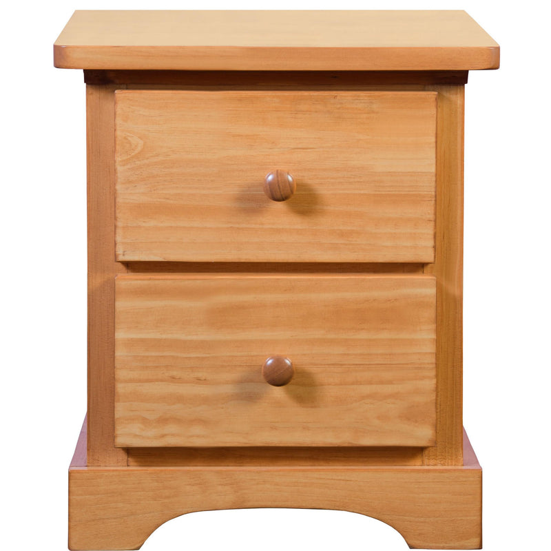 Mako Wood Furniture Polo 2-Drawer Nightstand 800-60-MINI IMAGE 1