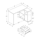 Monarch Office Desks L-Shaped Desks I 7350 IMAGE 5
