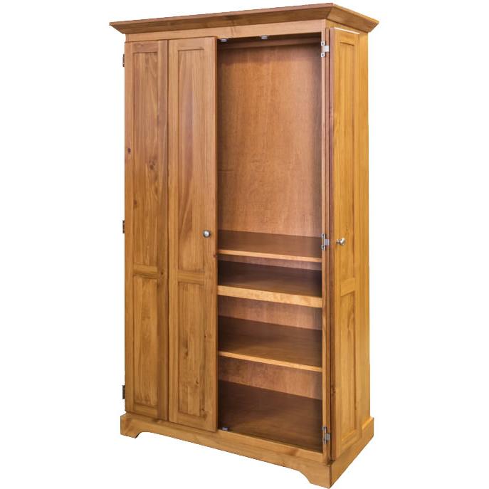 Mako Wood Furniture Polo Armoire 800-B4-CLST IMAGE 2