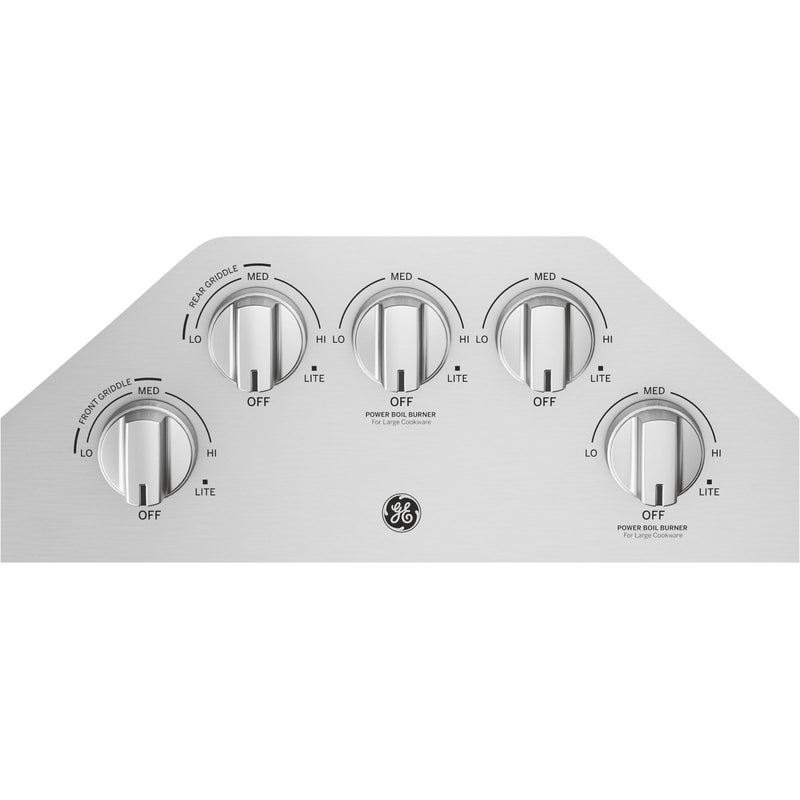 GE 36-inch Built-In Gas Cooktop JGP5036SLSS IMAGE 2