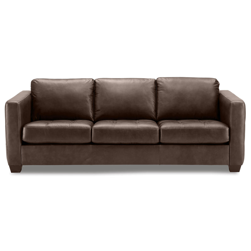 Palliser Barrett Stationary Bonded Leather Sofa 77558-01-CHAMPION-TOFFEE IMAGE 1