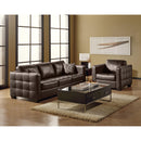 Palliser Barrett Stationary Bonded Leather Sofa 77558-01-CHAMPION-TOFFEE IMAGE 2