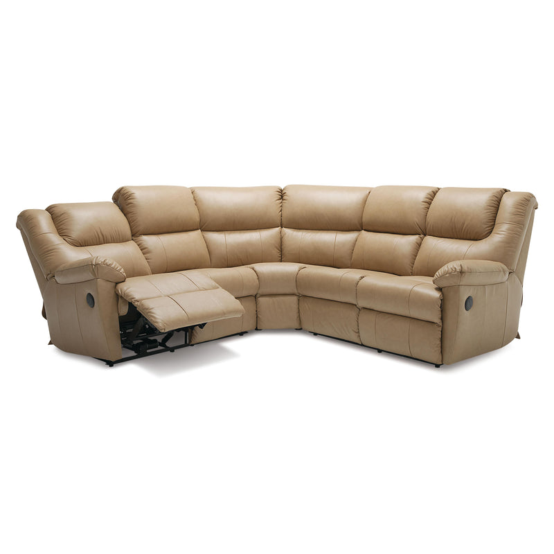 Palliser Tundra Reclining Leather 3 pc Sectional 41043-55/41043-09/41043-54-CLASSIC-WHEAT IMAGE 3