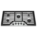  Whirlpool 36-inch, Built-in, Gas Cooktop with EZ-2-Lift™ WCG55US6HS IMAGE 2