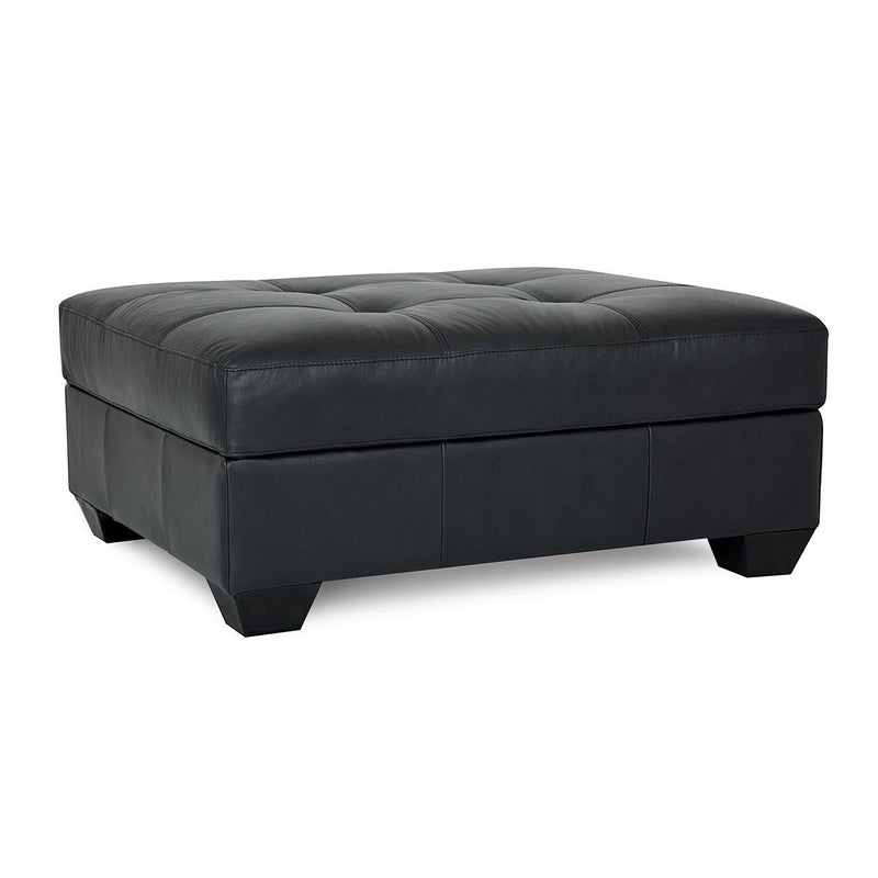 Palliser Barrett Leather Ottoman 77558-04-TULSAII-JET IMAGE 1