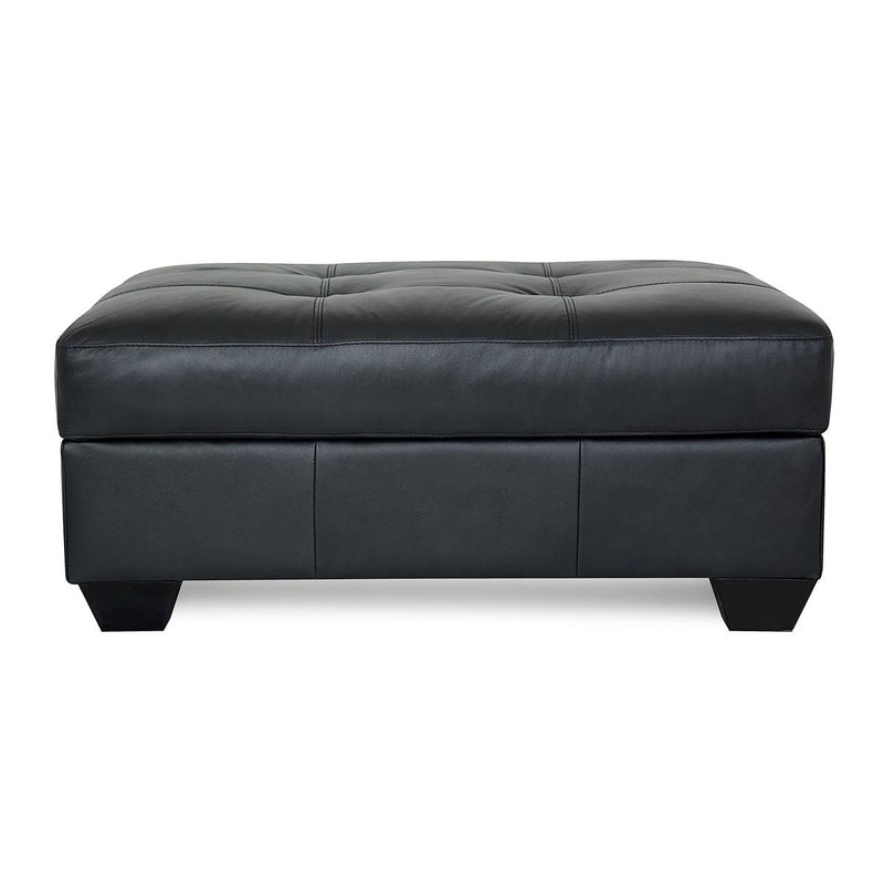 Palliser Barrett Leather Ottoman 77558-04-TULSAII-JET IMAGE 2