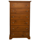  Mako Wood Furniture Polo 6-Drawer Chest 800-31 IMAGE 1