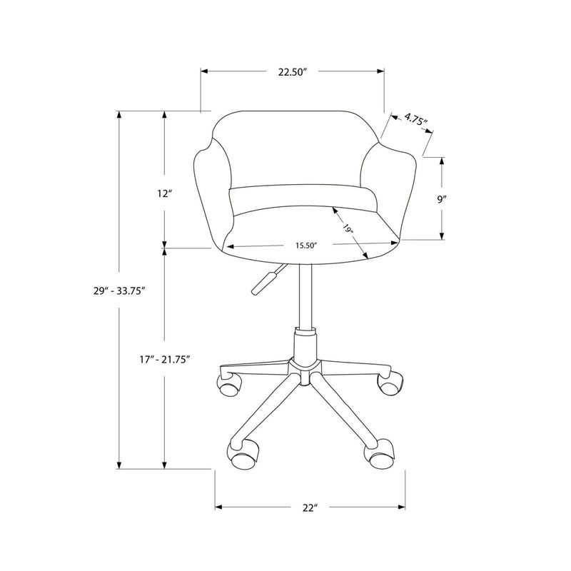 Monarch Office Chair I 7298 IMAGE 11
