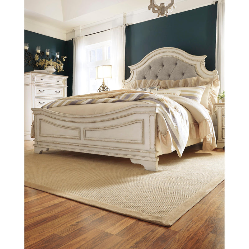 Signature Design by Ashley Realyn Queen Upholstered Panel Bed B743-57/B743-54/B743-96 IMAGE 6