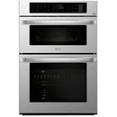  LG 30-inch, 6.4 cu.ft. Built-in Combination Wall Oven with Wi-Fi LWC3063ST IMAGE 1