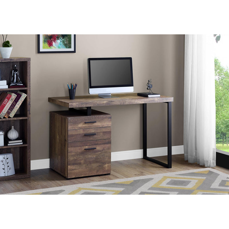 Monarch Computer Desk - Brown/Black I 7408 IMAGE 2