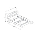 Monarch Twin Upholstered Platform Bed I 5982T IMAGE 5