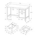 Monarch Office Desks Desks I 7437 IMAGE 5
