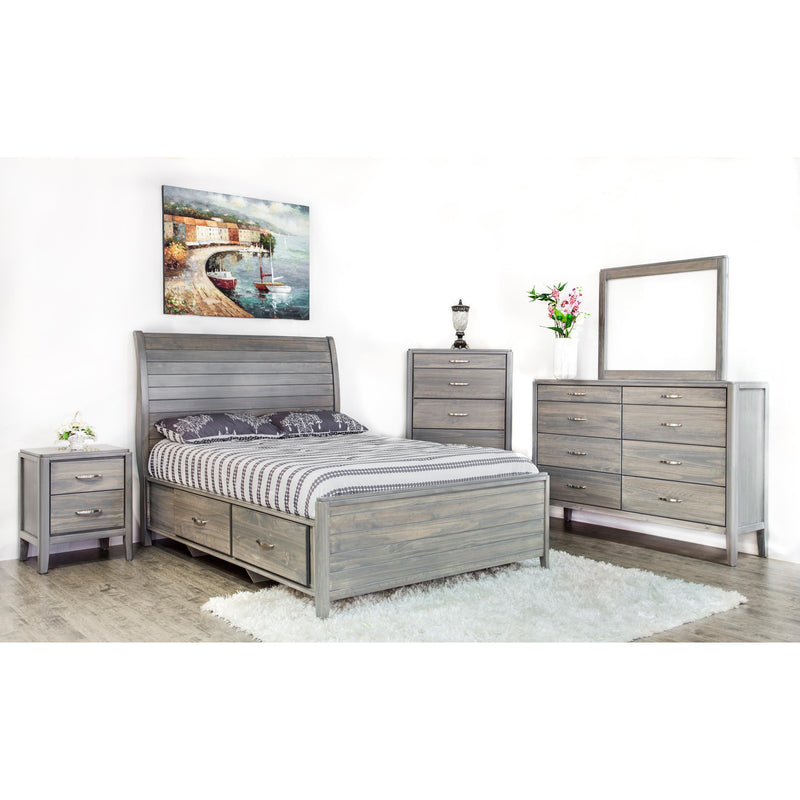 Mako Wood Furniture Sage Queen Bed with Storage 5300-ST-Q IMAGE 4