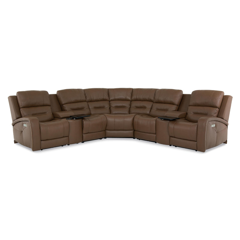 Palliser Washington Power Reclining Leather 7 pc Sectional 41067-L2/K2/L3/9X/10/K2/L1-ALLEGRO-AMARETTO IMAGE 2