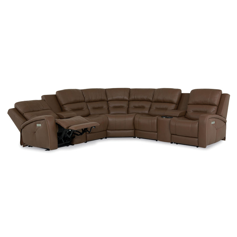 Palliser Washington Power Reclining Leather 7 pc Sectional 41067-L2/K2/L3/9X/10/K2/L1-ALLEGRO-AMARETTO IMAGE 5