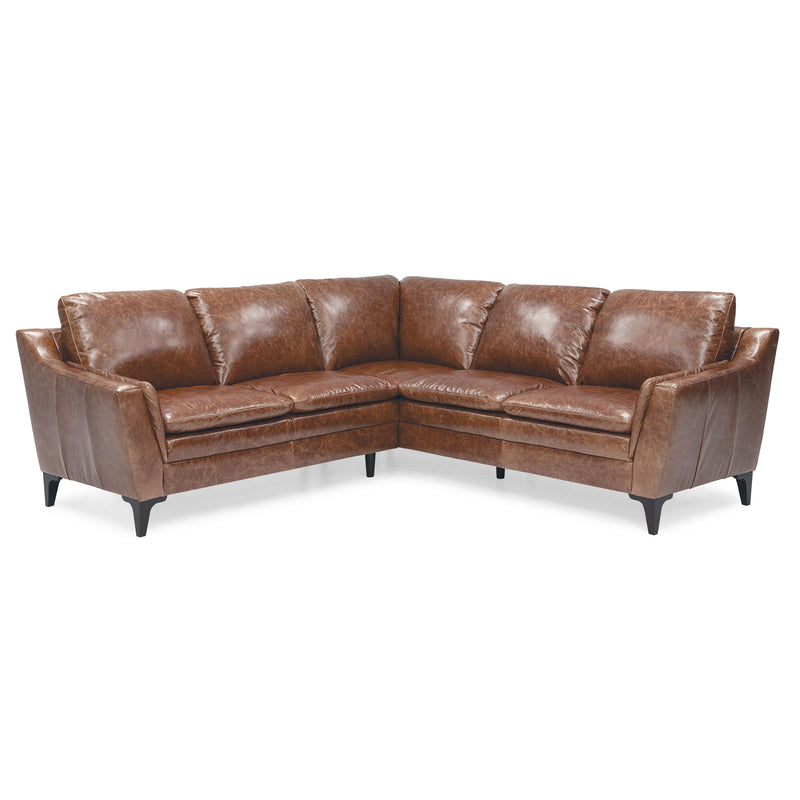 Palliser Balmoral Leather 2 pc Sectional 77488-07/77488-04-FIRESIDE-MAPLE IMAGE 1