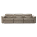 Palliser Keoni Power Reclining Leather 3 pc Sectional 44000-7P/44000-70/44000-6P-BRONCO-FOG IMAGE 1