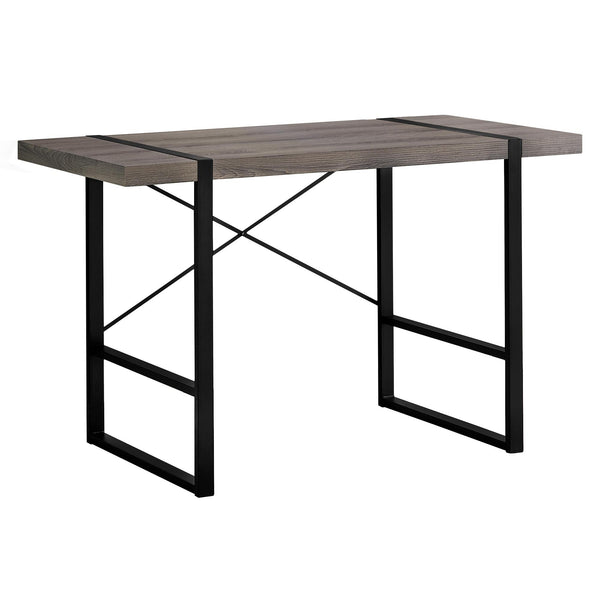 Monarch Computer Desk - Dark Taupe/Black Metal I 7310 IMAGE 1