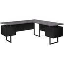 Monarch Computer Desk - Black/Grey I 7432 IMAGE 1