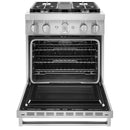 KitchenAid 30-inch Freestanding Dual Fuel Range with Even-Heat™ True Convection KFDC500JSS IMAGE 2