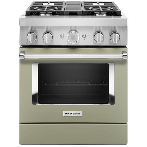 KitchenAid 30-inch Freestanding Dual Fuel Range with Even-Heat™ True Convection KFDC500JAV IMAGE 1