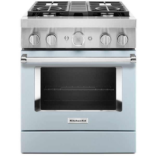 KitchenAid 30-inch Freestanding Dual Fuel Range with Even-Heat™ True Convection KFDC500JMB IMAGE 1