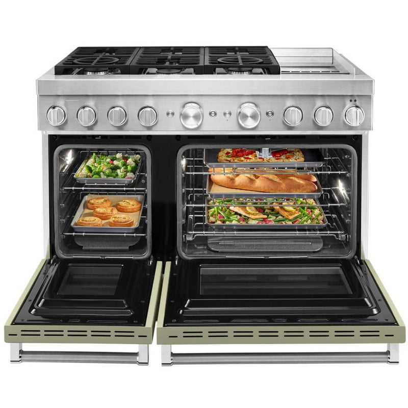 KitchenAid 48-inch Freestanding Dual Fuel Range with Even-Heat™ True Convection KFDC558JAV IMAGE 3