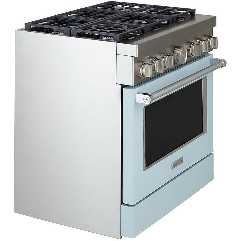 KitchenAid 36-inch Freestanding Gas Range with Even-Heat™ True Convection KFGC506JMB IMAGE 3