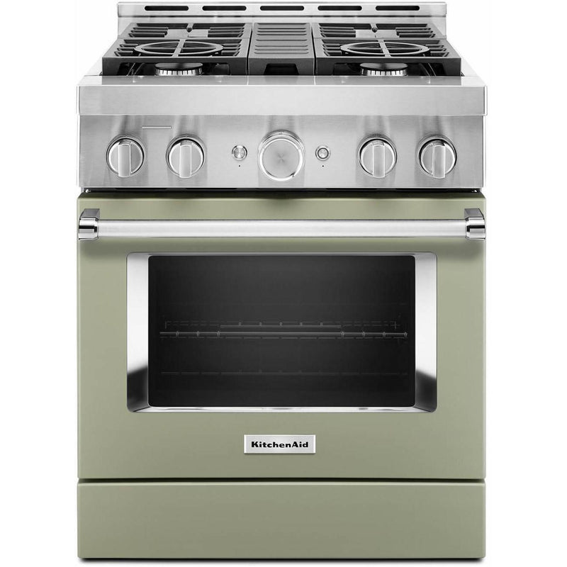 KitchenAid 30-inch Freestanding Gas Range with Even-Heat™ True Convection KFGC500JAV IMAGE 1