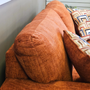 Spice Fabric Sofa & Loveseat (Pillows Included)