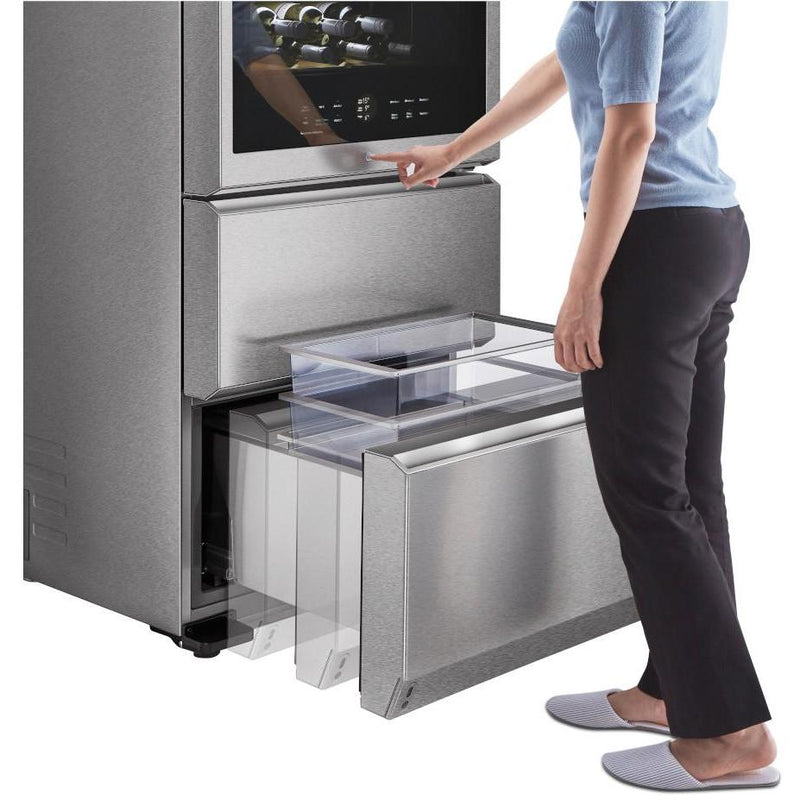 LG SIGNATURE 27.56-inch, 15.3 cu.ft. Counter-Depth Refrigeration with Wine Storage with SmartDiagnosis™ URETC1408N IMAGE 13