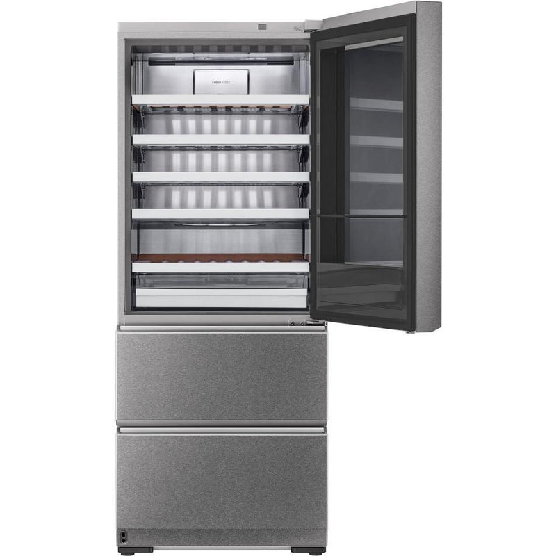 LG SIGNATURE 27.56-inch, 15.3 cu.ft. Counter-Depth Refrigeration with Wine Storage with SmartDiagnosis™ URETC1408N IMAGE 3