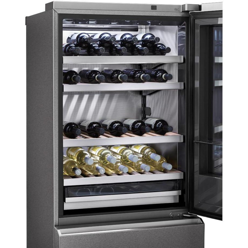 LG SIGNATURE 27.56-inch, 15.3 cu.ft. Counter-Depth Refrigeration with Wine Storage with SmartDiagnosis™ URETC1408N IMAGE 5