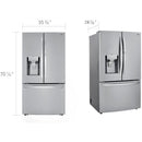  LG 36-inch, 30 cu.ft. Freestanding French 3-Door Refrigerator with Craft Ice™ LRFDS3016S IMAGE 16
