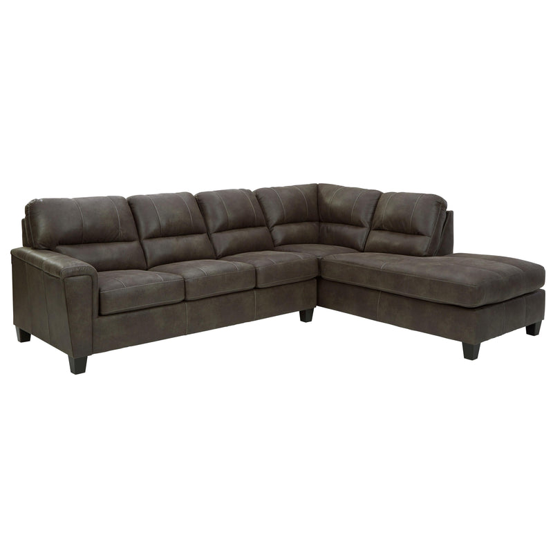 Signature Design by Ashley Navi Leather Look Queen Sleeper Sectional 9400269/9400217 IMAGE 1