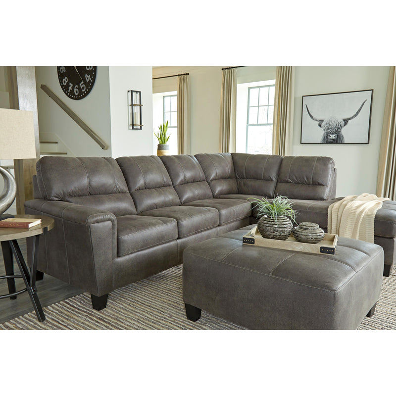 Signature Design by Ashley Navi Leather Look Queen Sleeper Sectional 9400269/9400217 IMAGE 6