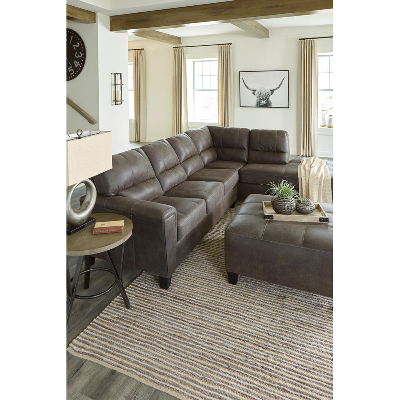 Signature Design by Ashley Navi Leather Look Queen Sleeper Sectional 9400269/9400217 IMAGE 7