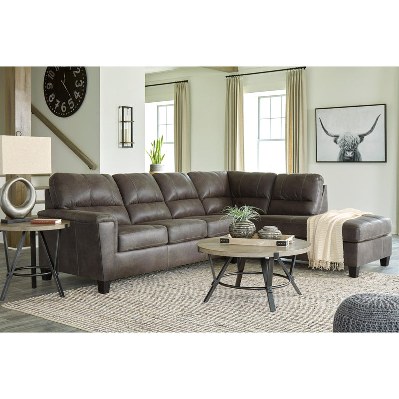 Signature Design by Ashley Navi Leather Look Queen Sleeper Sectional 9400269/9400217 IMAGE 8