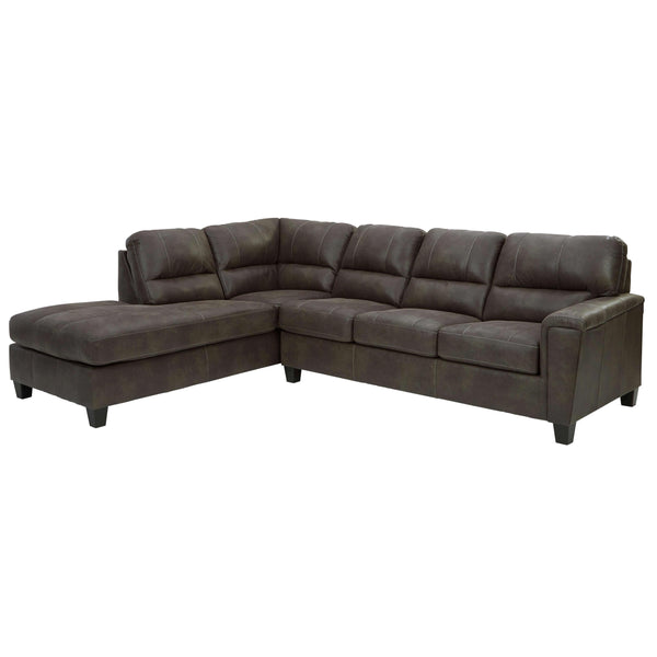 Signature Design by Ashley Navi Leather Look Queen Sleeper Sectional 9400216/9400270 IMAGE 1