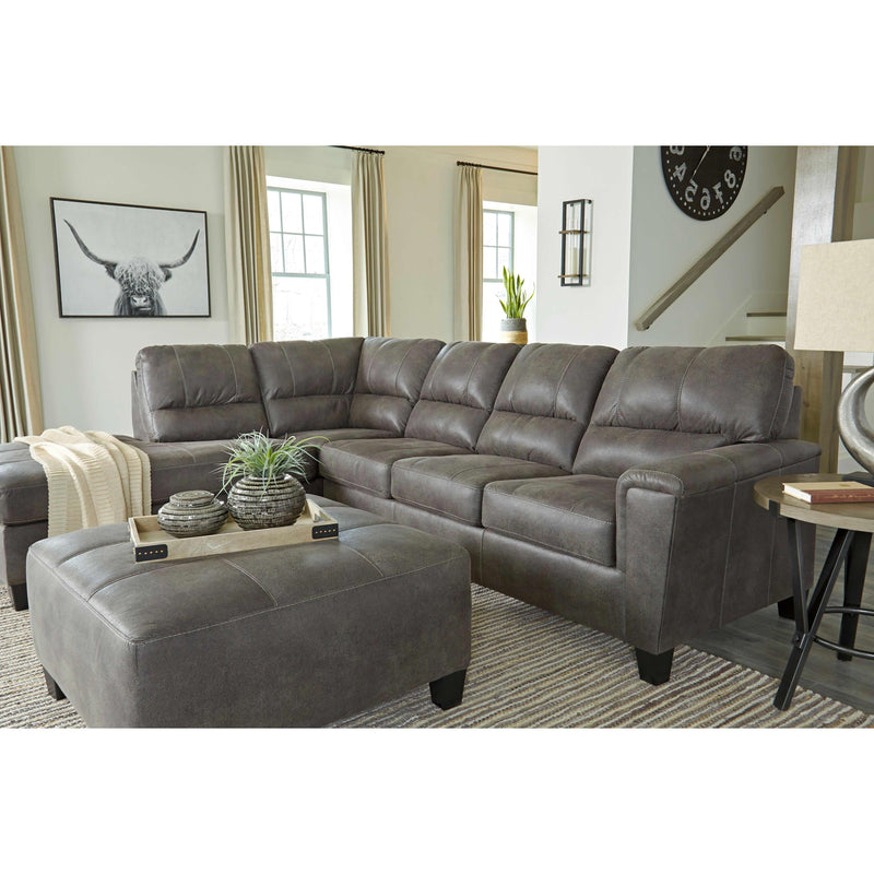 Signature Design by Ashley Navi Leather Look Queen Sleeper Sectional 9400216/9400270 IMAGE 6