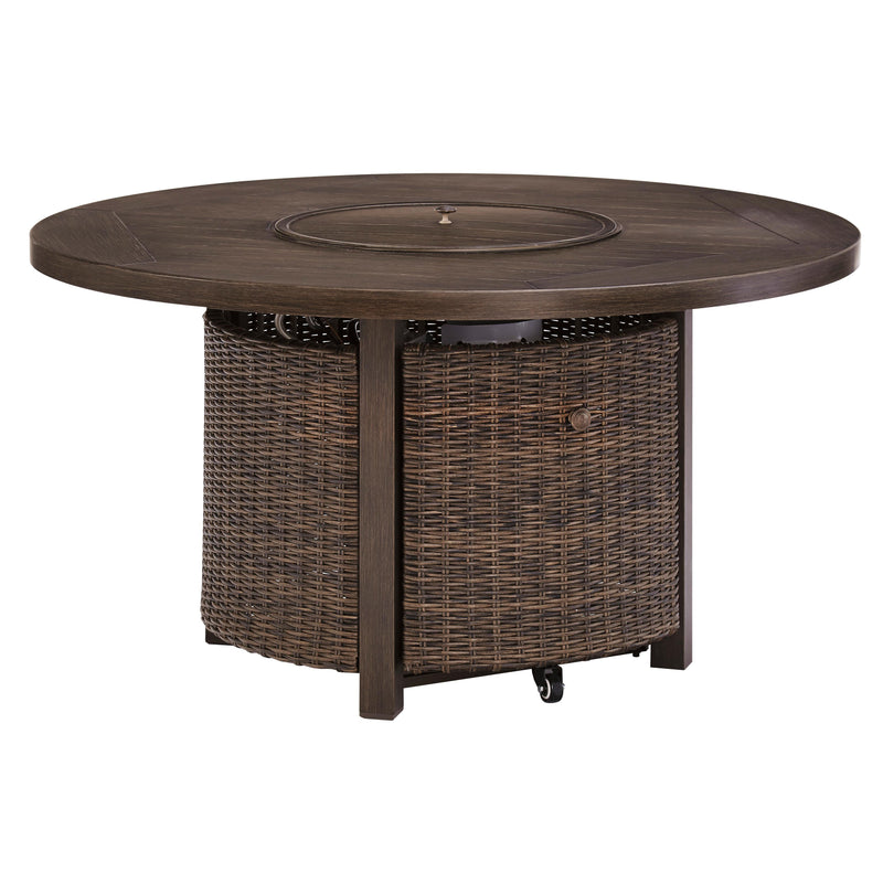 Signature Design by Ashley Paradise Trail P750-776 Round Fire Pit Table IMAGE 1