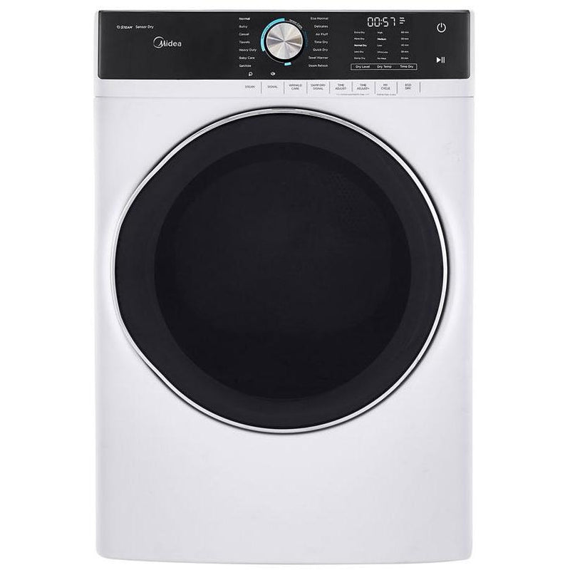 Midea 8.0 cu.ft. Electric Dryer with Sensor Dry MLE52S7AWW IMAGE 1