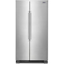 Maytag 36-inch, 25 cu.ft. Freestanding Side-by-Side Refrigerator with BrighSeries™ LED Lighting MSS25N4MKZ IMAGE 1