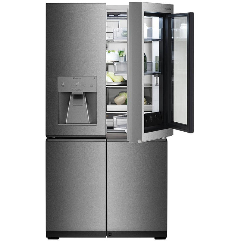 LG SIGNATURE 36-inch, 31 cu.ft. Counter-Depth French 4-Door Refrigerator with InstaView™ Door-in-Door® URNTS3106N IMAGE 3